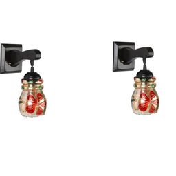 SOMIL Multi Glass Cylinder Printed Wall Lamps-picture-21