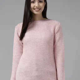 The Roadster Lifestyle Co Knitted Woolen Pullover-image-79