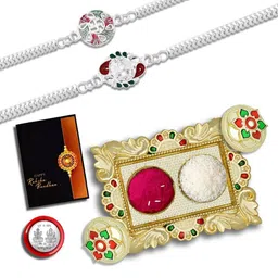 DeoDap Multi Pooja Thali Rakhi Gift Set-image-48