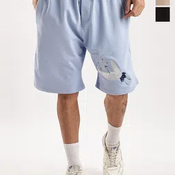 Aerio Men Pack Of 3 Mid-Rise Oversized Cotton Shorts-30