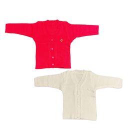 Fareto Kids Unisex Pack Of 2 V-Neck Cotton Cardigan-picture-56