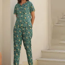 FLAVIA CREATION Printed Pure Cotton Top With Trouser-picture-57