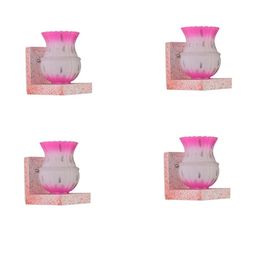 SOMIL Pink Glass Cylinder Printed Wall Lamps-image-94