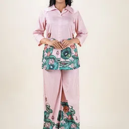 GO BOUJEE Printed Tunic With Palazzos Co-Ords-image-76
