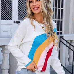 LULU & SKY Women Colourblocked Pullover-picture-48