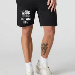 FABSTIEVE Men Typography Printed Low-Rise Cotton Regular Shorts-image-72
