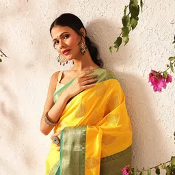 Silk Land Woven Design Zari Banarasi Saree-picture-53