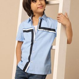 U.S. Polo Assn. Kids Boys Multi Striped Spread Collar Pure Cotton Casual Shirt-picture-4