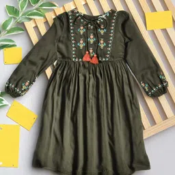 BAESD Floral Embroidered Fit & Flare Dress-45