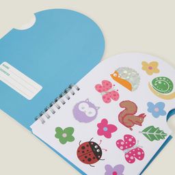 Accessorize Pink & Blue Self Design Woodland Stickers and Notebook Stationery image 4