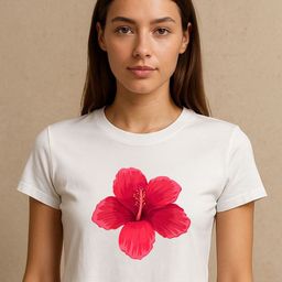 Art By Ritik Red Floral Crop Tshirt-image-64