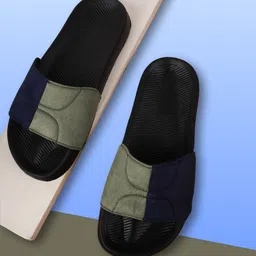 PERY PAO Men Colourblocked Sliders-picture-51