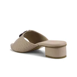 CORSICA Textured Block Sandals with Buckles image 5