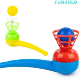 Magic Blow Pipe Set of 2 Floating Ball Creative Magic Blowing Ball Toy-3