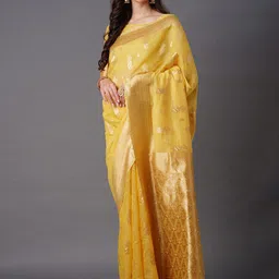 Anouk Rustic Ethnic Motifs Woven Design Banarasi Saree-picture-13