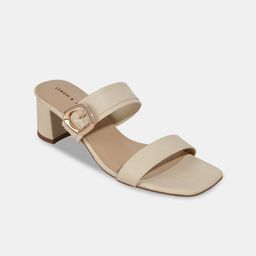 LEMON & PEPPER Women PU Block Heels Mules-45