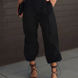 StyleCast Women Regular Fit High-Rise Cargos Trousers-image-55