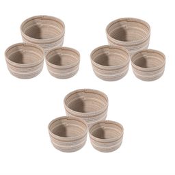 Kuber Industries Khaki 9 Pieces Foldable Drawer Organisers-66