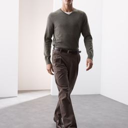 Marks & Spencer Men V-Neck Woollen Pullover-picture-20