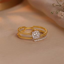 Mia by Tanishq 14KT Finger Ring Diamond-2.67g-image-11