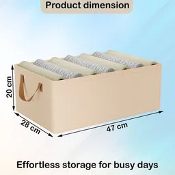 Kuber Industries Beige Set of 6 Regular Drawer Organiser Organisers image 5
