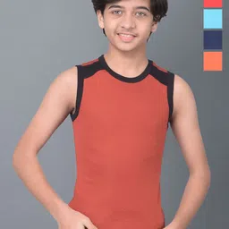 Dollar Bigboss Boys Pack of 5 Assorted Cotton Vest- MBKB-05-BB05-PO5-CO2-Assorted-image-97
