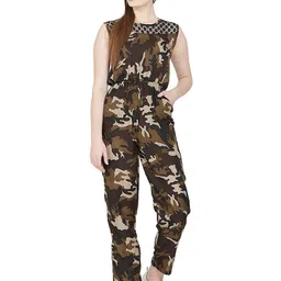 Moda Rapido Women Printed Round Neck Basic Jumpsuit-picture-18