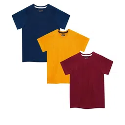 Dechado Boys Pack Of 3 Cotton T-shirt-image-55