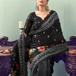 all about you Floral Printed Ready to Wear Saree-picture-56