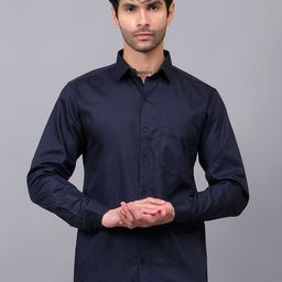 Vida Loca Men Slim Fit Spread Collar Textured Cotton Casual Shirt-image-30