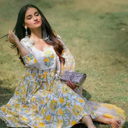 Anouk Rustic Women Ethnic Motifs Printed Kurta with Trousers & Dupatta image 5