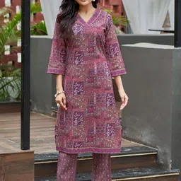 MOJILAA Women Ethnic Motifs Printed Kurta with Trouser-picture-33