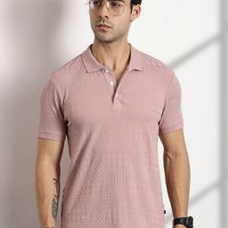 Thomas Scott Men Self Design Polo Collar T-shirt-picture-43