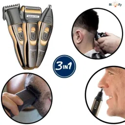BloomiFy TM 0312 Multipurpose Trimmer for Men 3 IN 1 Shaver, Ear , Nose Trimmer 60 min Runtime 4 Length Settings-13