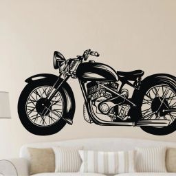 115 cm Extra Large Bullet Bike Sport Stunt Wall Sticker ( Ideal Size on Wall: 115 cm x 55 cm ) Self Adhesive Sticker-image-33