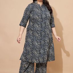 Vbuyz Women Paisley Printed Regular Kurta with Palazzos-image-37