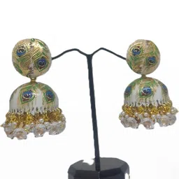 SZN Handcrafted Metal Artificial Beads Earrings-image-53