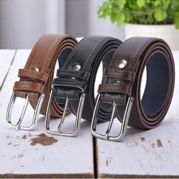 Provogue Men Set Of 3 Formal Belt-image-21