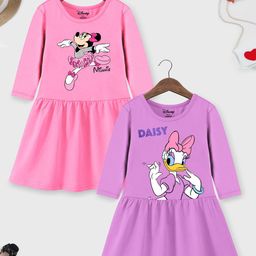 YK Disney Print Fit & Flare Dress-picture-44