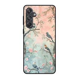 QRIOH Nature's Chorus Printed Samsung Galaxy M55 5G Glass Back Case-image-71