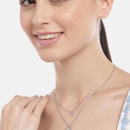 Aadvik Designs Silver-Plated Layered Necklace-image-28