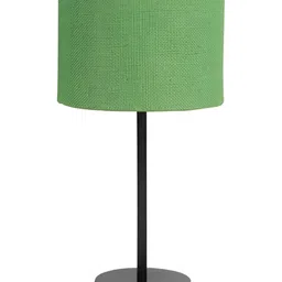 Aura Green Traditional Cylindrical Shaped Table Lamp-image-24