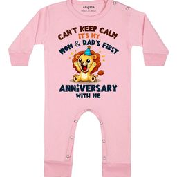 Arvesa Mom & Dad Anniversary With Me Printed Bodysuit-image-80