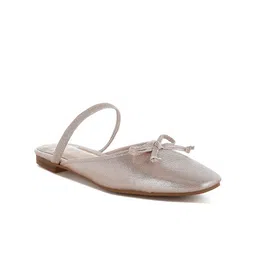 RAG & CO Women Mojaris with Bows Flats-image-4