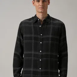 Banana Club Men Classic Fit Checked Cotton Casual Shirt-image-77
