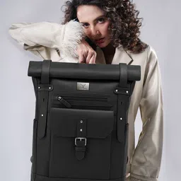 REDHORNS Urbane Pro Unisex Anti-Theft Leather Backpack-15