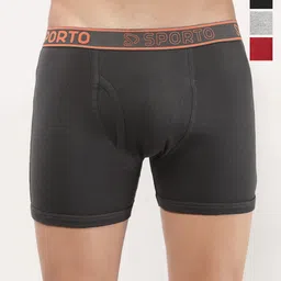 Sporto by Macho Pack Of 4 Solid Short Trunk-picture-3