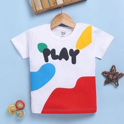 Toonyport Boys Typography Printed Applique T-shirt-picture-48