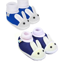 NESKA MODA Blue Cotton Booties-image-43