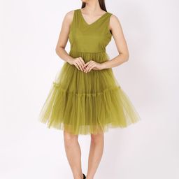 JAKANARY Women Layered Fit & Flare Dress-image-43